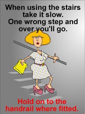 Safety Poster Stair Case